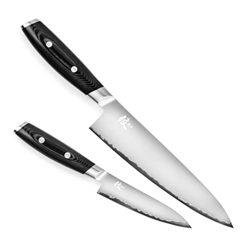 Yaxell Mon Chefs  Utility Knife 2 Piece Set  Made in Japan  VG10 Stainless Steel