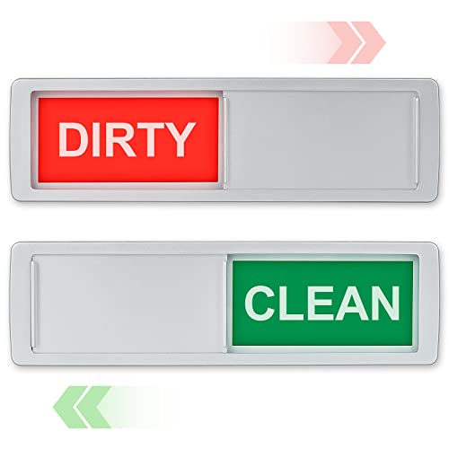 Dishwasher Magnet Clean Dirty Sign Double Sided Kitchen Dish Washer Refrigerator Magnet When You Push It NonScratching Strong Magnet Indicator Tells Whether Dishes are Clean or Dirty