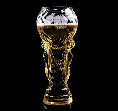 Football Shape Beer Glass 152oz（450 ML) World Cup Beer Mug Soccer Ball Beer Glasses Gifts for Dad Boyfriend and All Soccer Fans Football Lovers