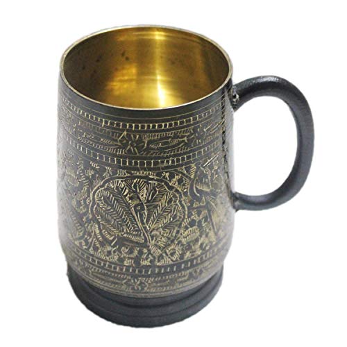 Unique tankard look handmade pure brass beer stein capacity 18 oz moscow mules mugs