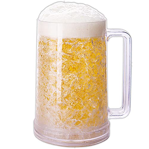 Beer Mugs For Freezer Frosted Beer Mugs Beer Mug Double Walled Freezer Mugs With Gel Freezer Beer Mug Frosty Mug Beer Glasses For Freezer Freezer Mug Plastic Beer Mug Set