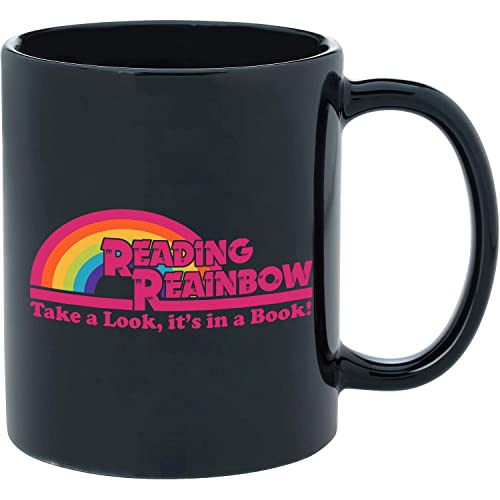 Book Lover Gift Appreciation Funny Reading Mug Reading Rainbow Coffee Cup Gift For Men For Woman Black 11 Oz