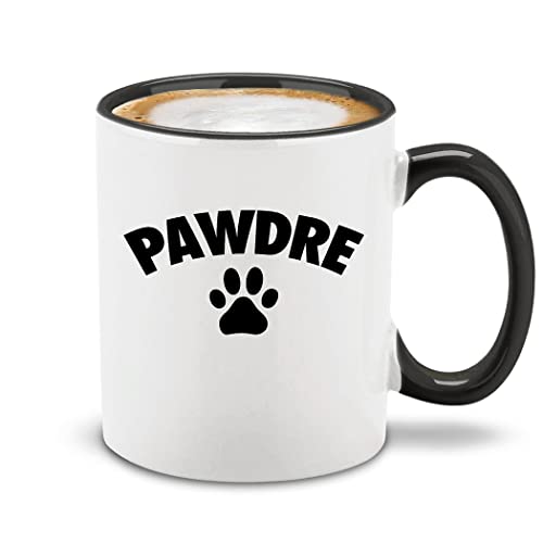 Shop4Ever Pawdre Dog Dad Mans Best Friend Funny Ceramic Coffee Mug Tea Cup 11 oz (Black Handle)