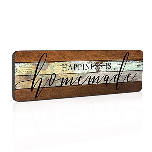 Farmhouse Wood Sign Wall Decor Love Sign Home Decor Wall ArtHappiness is HomemadeKitchen Signs Wall Decor Size 16x5