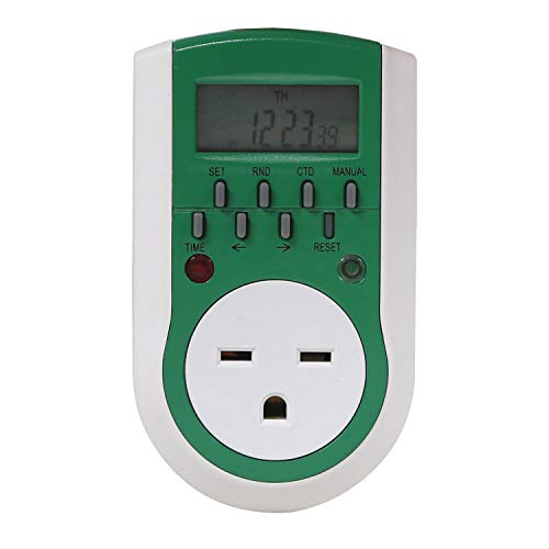Titan Controls Apollo 11 One Outlet 24 Hour Digital Timer Timing Solution for Hydroponics 240 Volt