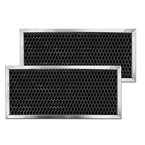 GE JX81H WB02X10956 WB02X11544 WB2X10956 Microwave Recirculating Charcoal Filter Compatible with GE (2Pack)