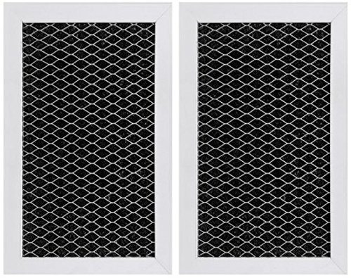 Microwave Charcoal Filter Replacement for GE JX81J WB02X11536 WB06X10823 Microwave Filter 615 x 395 (2Pack)