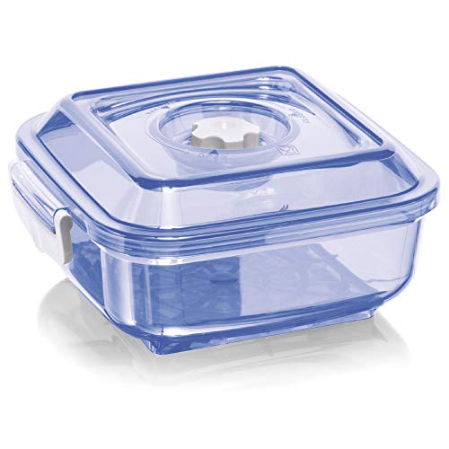 Magic Vac 25 Liter Square Vacuum Sealed Food Storage Container for Quick Marinating Food Preservation Stackable Airtight Preserve Food Longer Good for Marinating Meat and Food Avid Armor