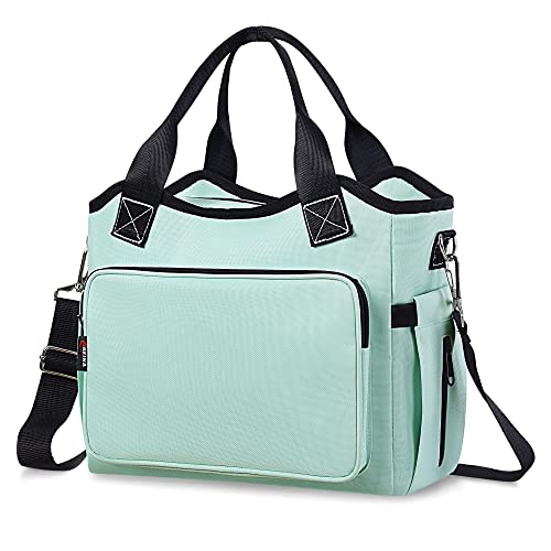 Insulated Reusable Lunch Bag for Women Large 18can Adult Thermal Tote Lunch Box with Water Bottle Holder Portable Leakproof Cooler Bags for Work Beach Picnic Travel School