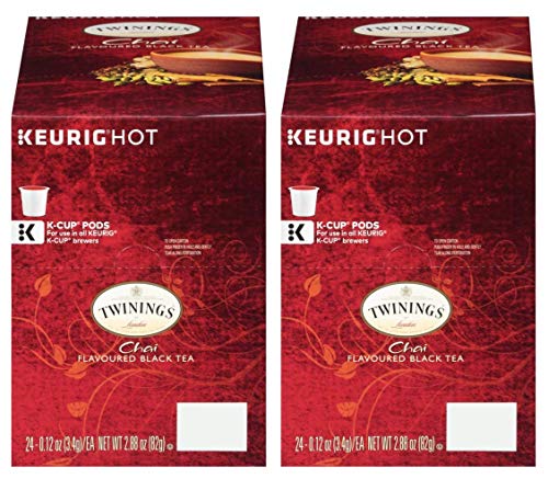 Twinings Chai Tea Keurig KCups 24 Count (Pack of 2)