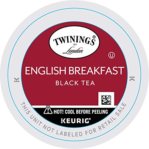 Twinings English Breakfast Tea KCup Pods for Keurig Caffeinated Smooth Flavourful Robust Black Tea 24 Count (Pack of 1)