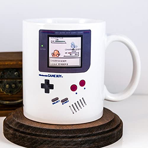 Game Coffee Mug Gift For Gamer With Retro Gameboy Scenes Video Game Coffee Mug Gift For Boyfriend Nintendo Gamer Gifts Coffee Mug White 15 OZ