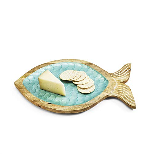 Twos Company Shimmering Scales Fish Tray HandCrafted