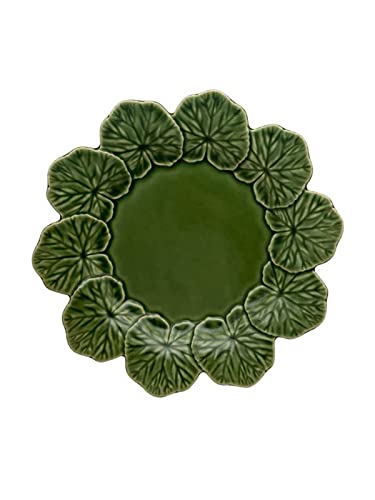 Bordallo Pinheiro Geranium Dinner Plate Green Set of 4