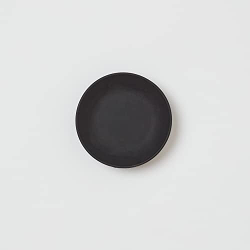 QALO One Size Round Silicone Minimalist Ring Dish  Black