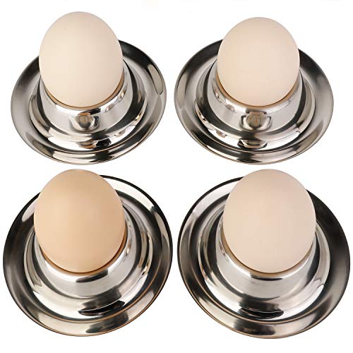 Stainless Steel Egg Cup Holder Set for Soft Boiled Egg Holder Tableware Kitchen Tools