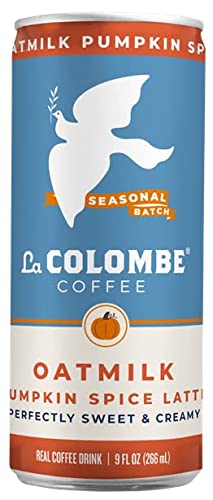 La Colombe Oatmilk Pumpkin Spice Draft Latte  PlantBased Ready to Drink Coffee Lactose Free Gluten Fee Made with Real Pumpkin 9 Fl Oz (12 Count)